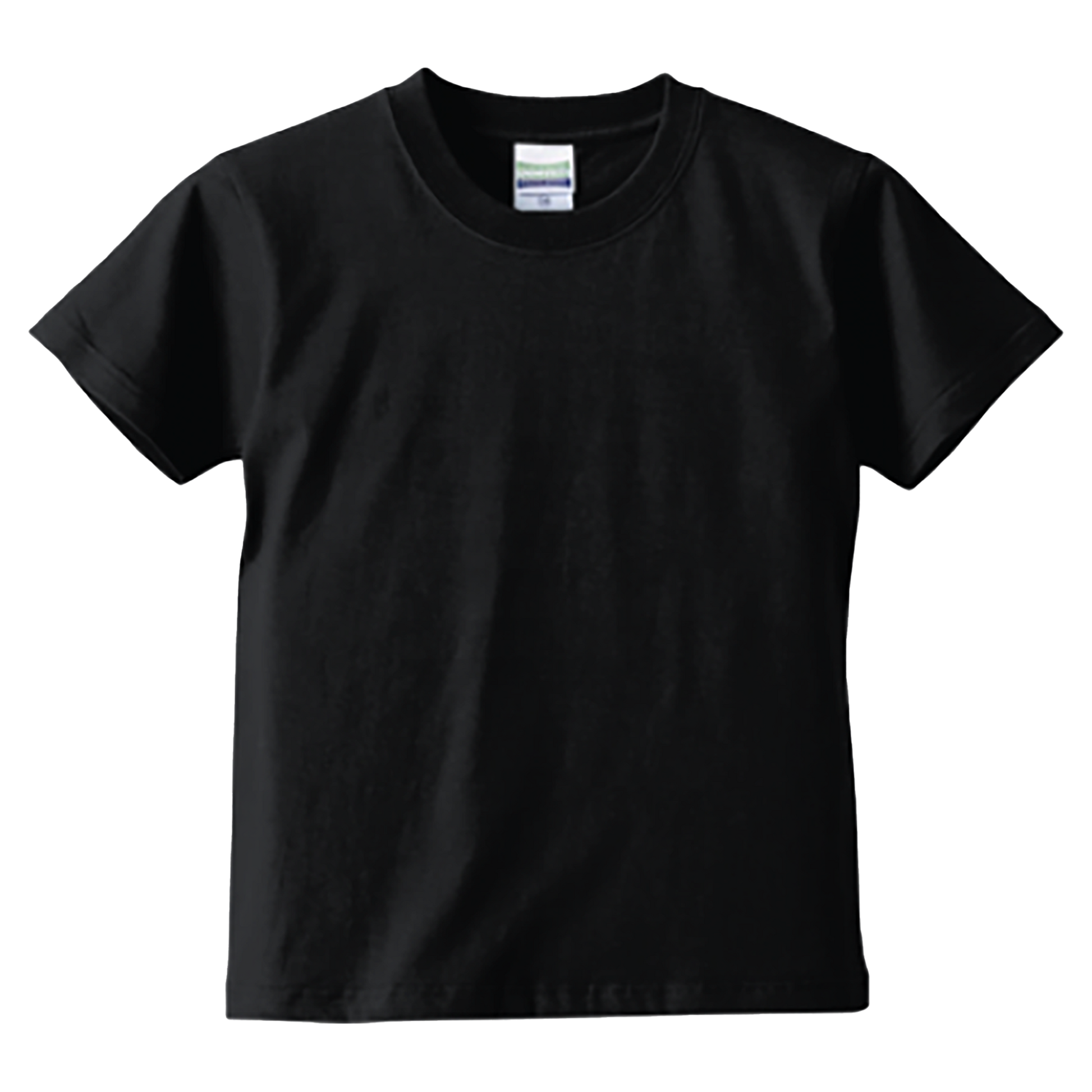 variant:綿100%Tシャツ（キッズ）　5.6oz / ブラック